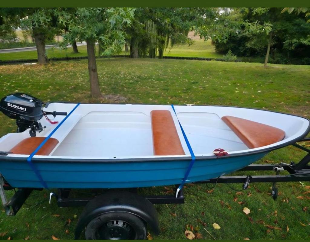 Boat. Trailer. Motor, Ophalen of Verzenden, Gebruikt, Overige typen, Motorboot
