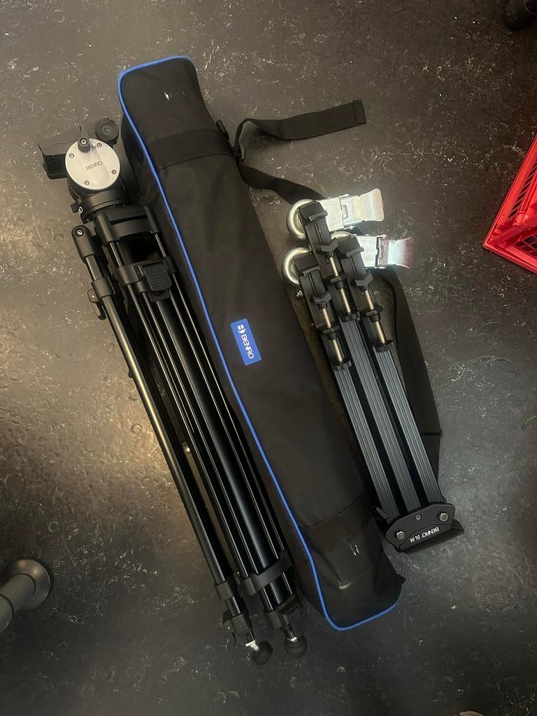 Benro KH25RM Videostatief + Dolly DL-06 - Zo goed als, Zo goed als nieuw, 175 cm of meer, Met balhoofd, Ophalen of Verzenden