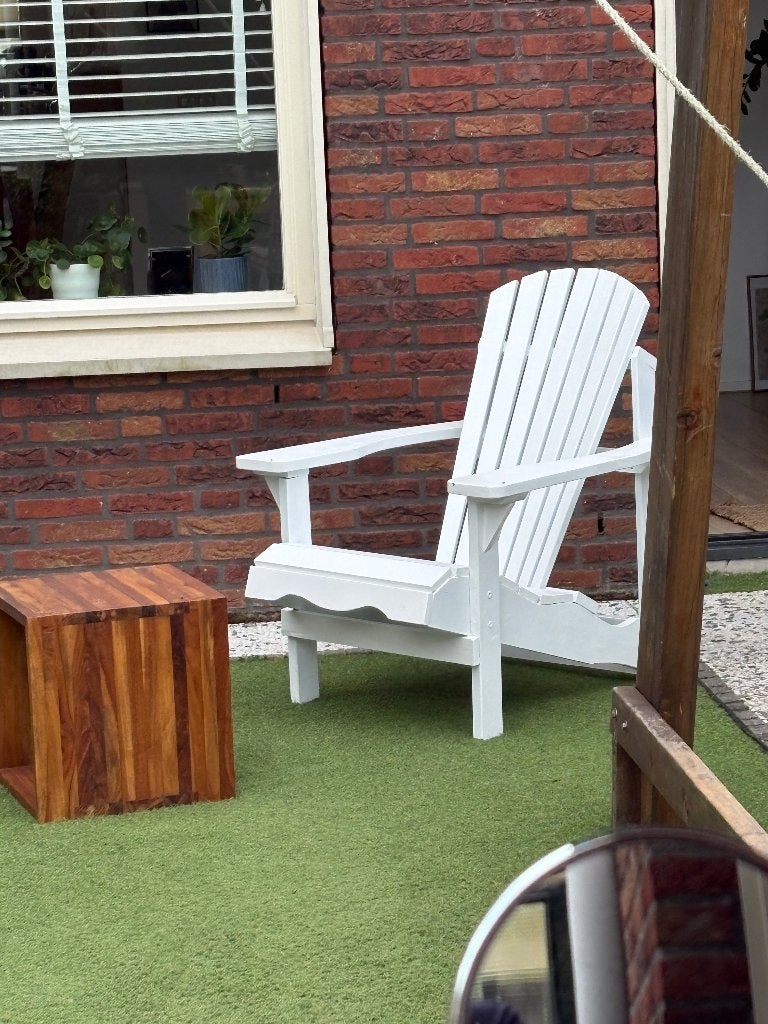 Adirondack Muskoka stoel, Tuin en Terras, Tuinstoelen, Ophalen, Zo goed als nieuw, Hout