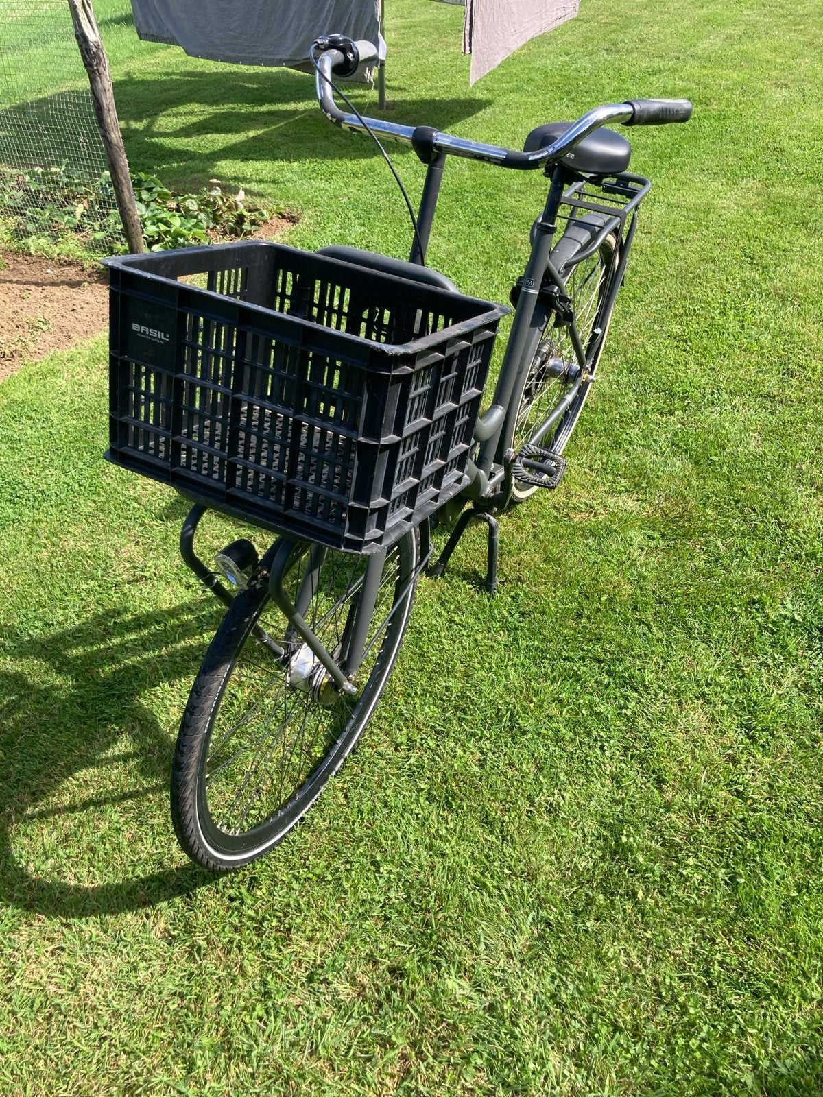 Stoere BSP metropolis dames fiets met krat, Fietsen en Brommers, Terugtraprem, Gebruikt, Versnellingen, 56 cm of meer