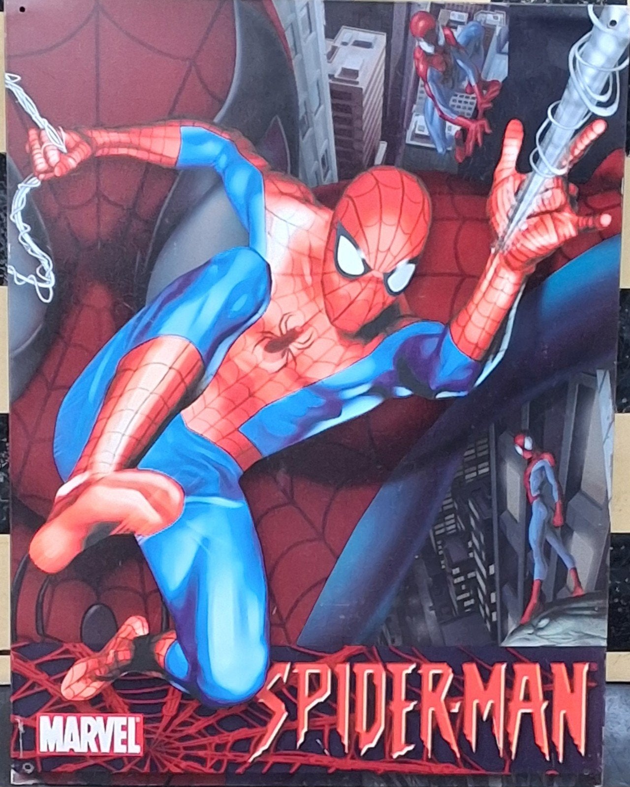 SPIDERMAN. Wanddecoratie.  Blik. 31.5/40.5 cm., Ophalen of Verzenden, Zo goed als nieuw