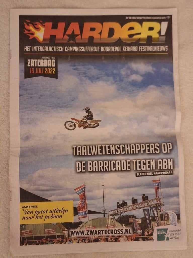 Zwarte Cross krant - zaterdag 16 juli 2022, Ophalen of Verzenden