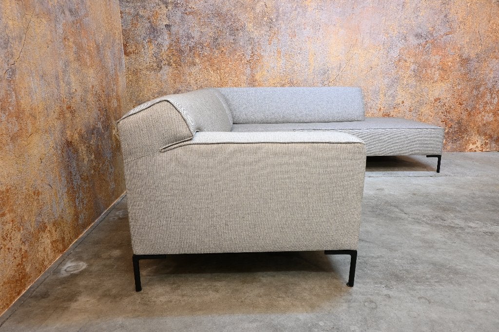 NIEUWbeklede Design on Stock Bloq hoekbank met dormeuse, Design on Stock, Hoekbank, Ophalen of Verzenden, Stof