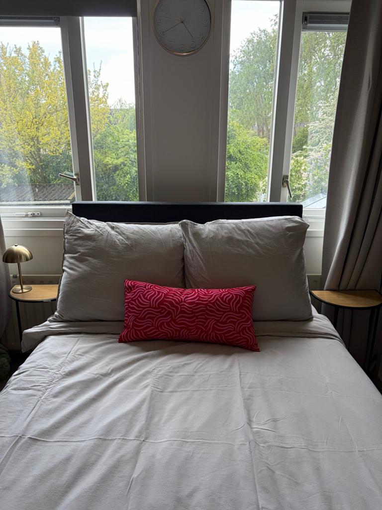 Boxspring bed inclusief matras - 120x200, Ophalen, Gebruikt, Overige maten, Zwart