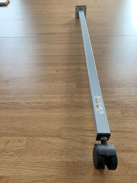 Vier stalen tafelpoten 75 cm met rem, Tafelpoot, Minder dan 50 cm, 50 tot 100 cm, Glad