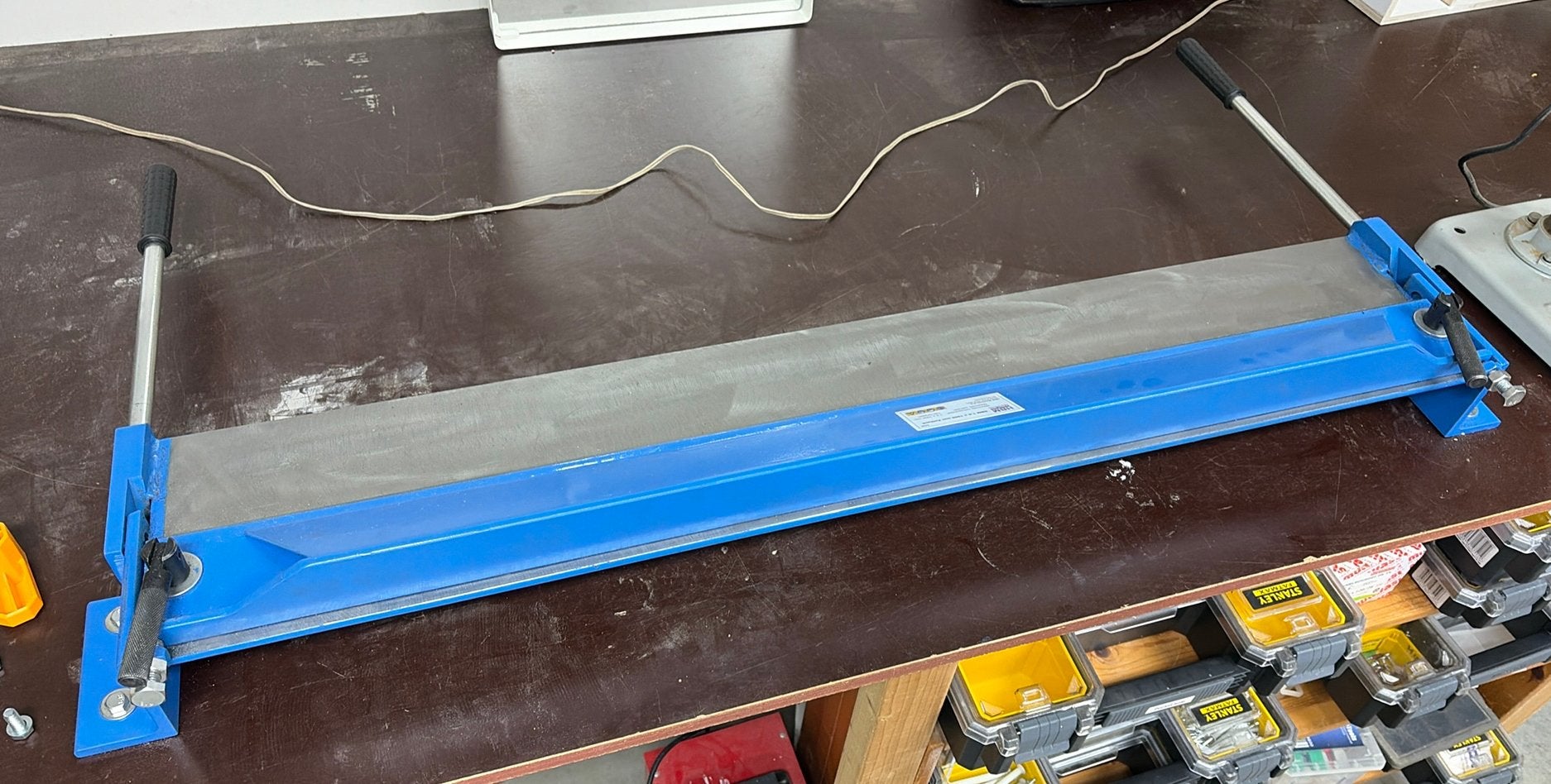 HBM zetbank 1.5x1000mm zgan, Ophalen, Zo goed als nieuw