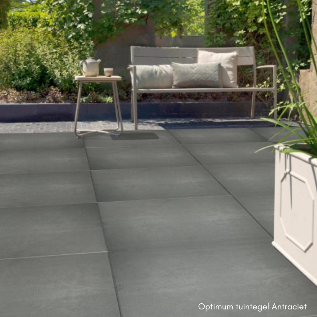 Optimum tuintegel 60 x 60 cm, Tuin en Terras, Tegels en Klinkers, Ophalen, Nieuw, 10 m² of meer, Beton