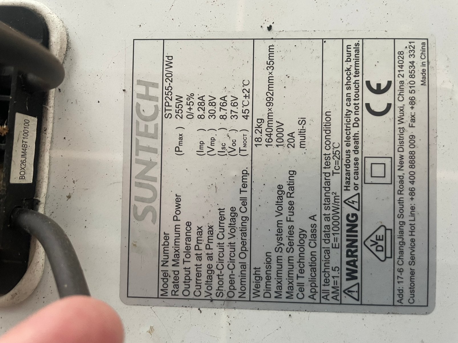 Gezocht stp255-20 zonnepanelen, Ophalen, Gebruikt, Paneel, 200 wattpiek of meer