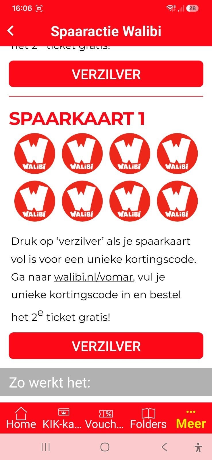 3x 2e kaartje gratis voor walibi, Drie personen of meer, Kortingsbon, Pretpark