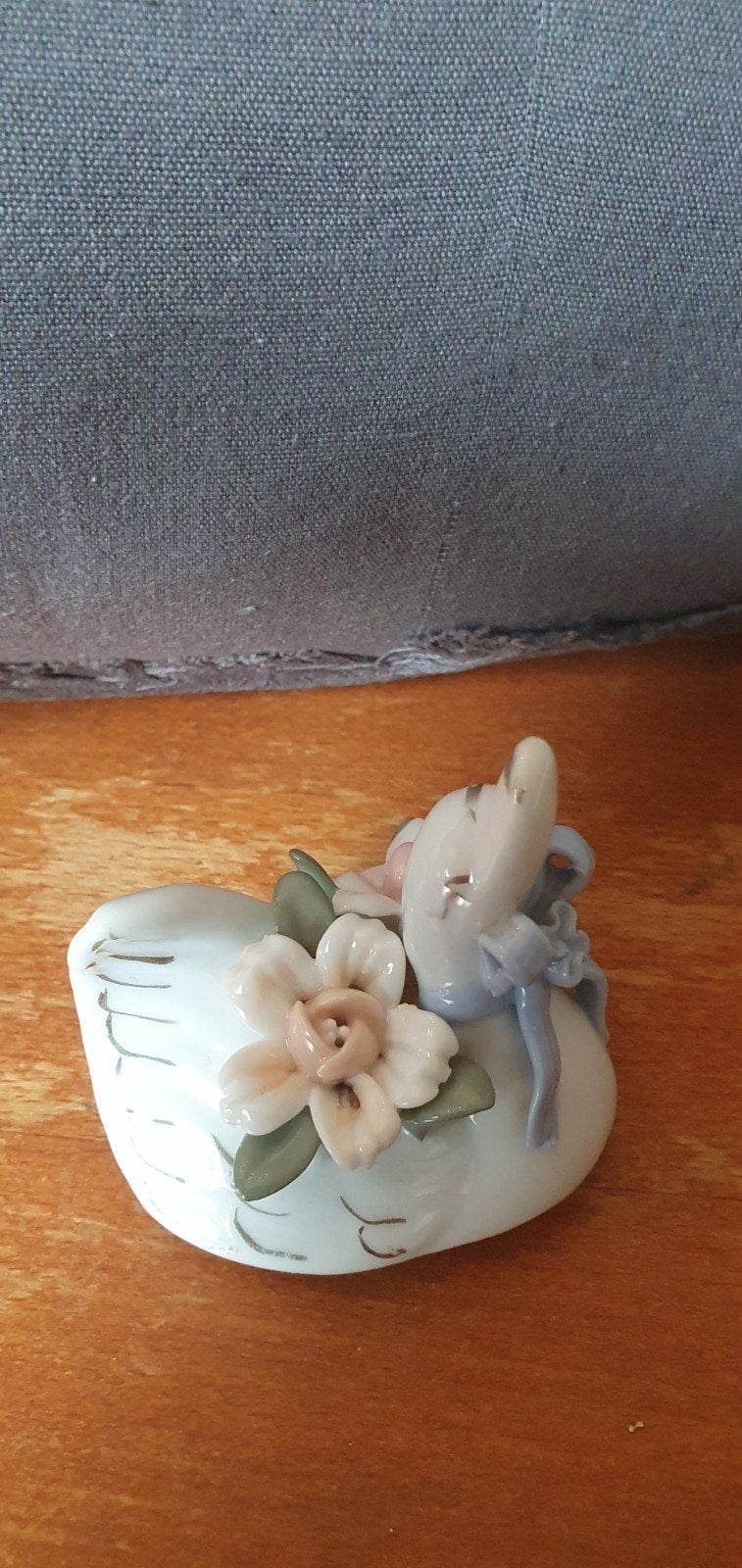 Beeldje zwaantje. Romantisch., Antiek en Kunst, Ophalen of Verzenden