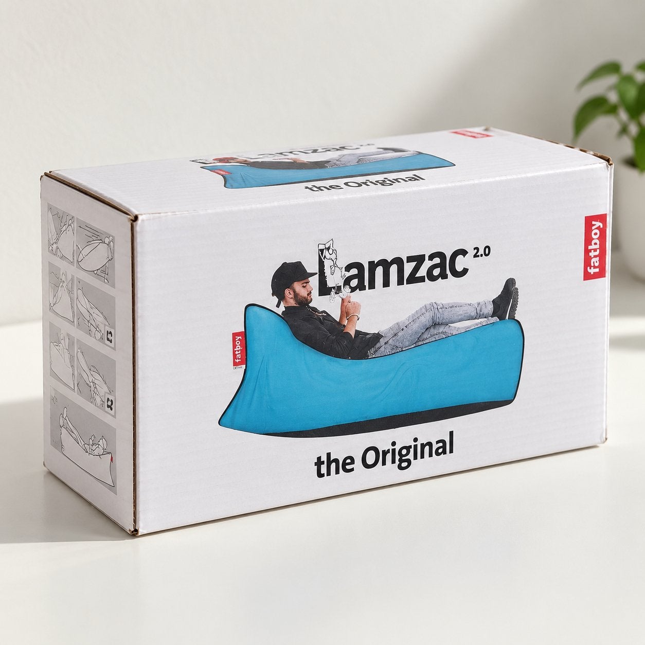 Fatboy Lamzac 2.0 The Original - Opblaasbare Zitzak, Ophalen of Verzenden, Nieuw, Blauw, Zitzak