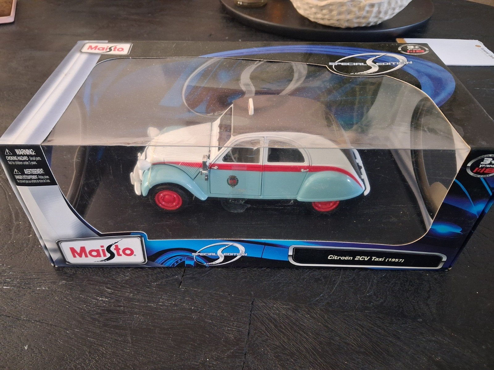 Maisto Special Edition Citroën 2CV Taxi (1957) Diecast Model, Ophalen of Verzenden, Nieuw, Auto