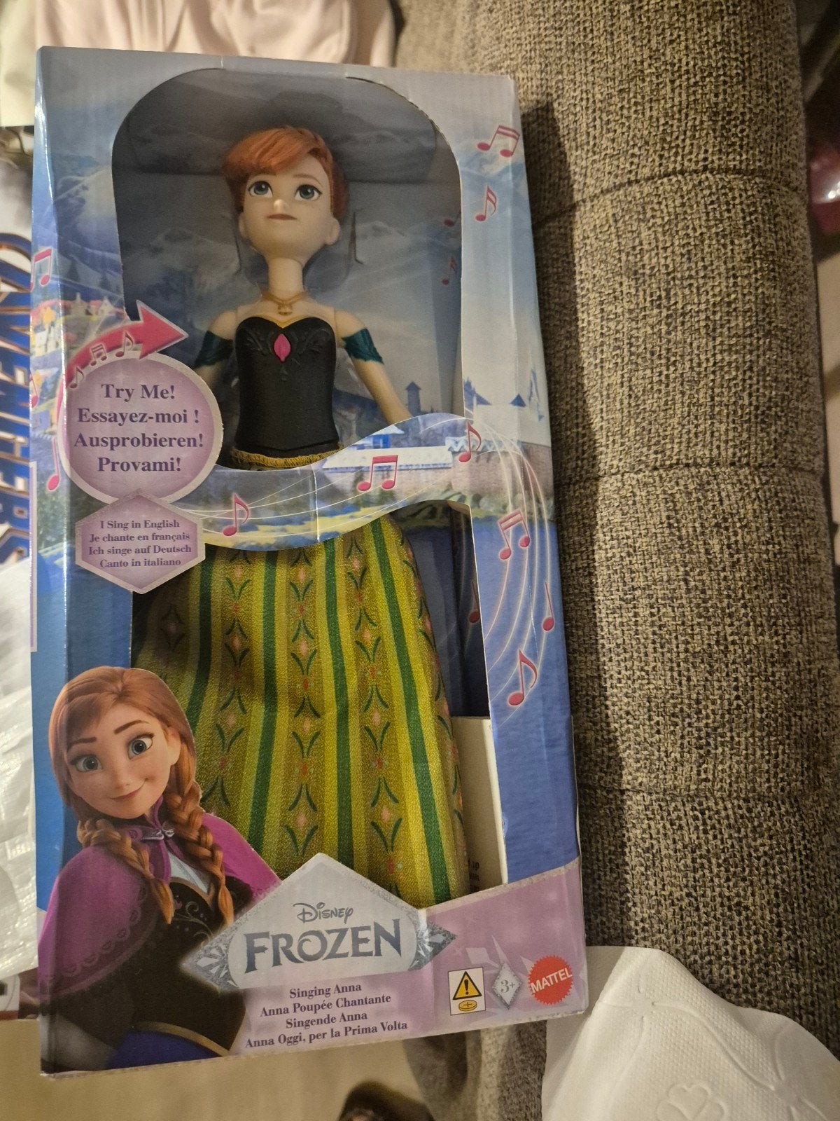 Nieuwe Disney Frozen Anna Zingende Pop, Ophalen of Verzenden, Nieuw, Overige typen