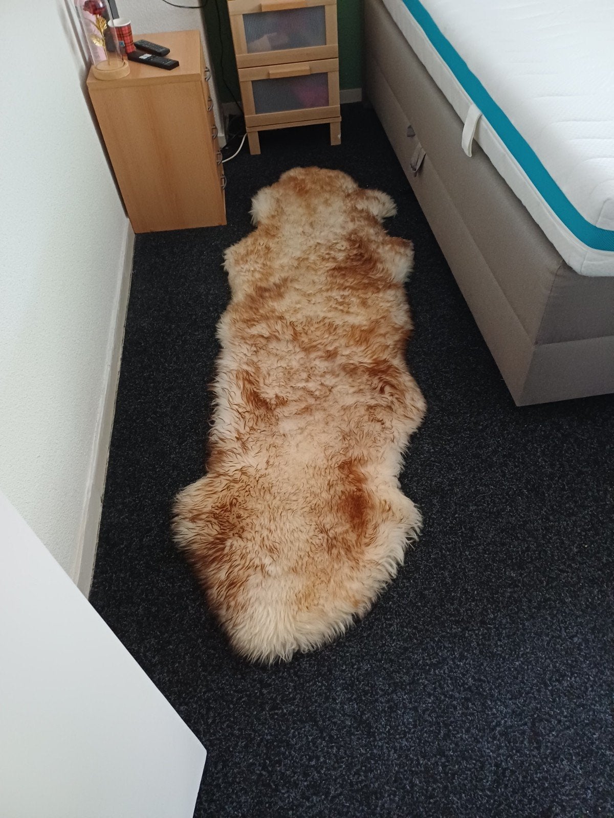 Schapenvacht vloerkleed - XXL GB No.12, Gebruikt, Natuurlijk, Landelijk, 150 tot 200 cm, 50 tot 100 cm