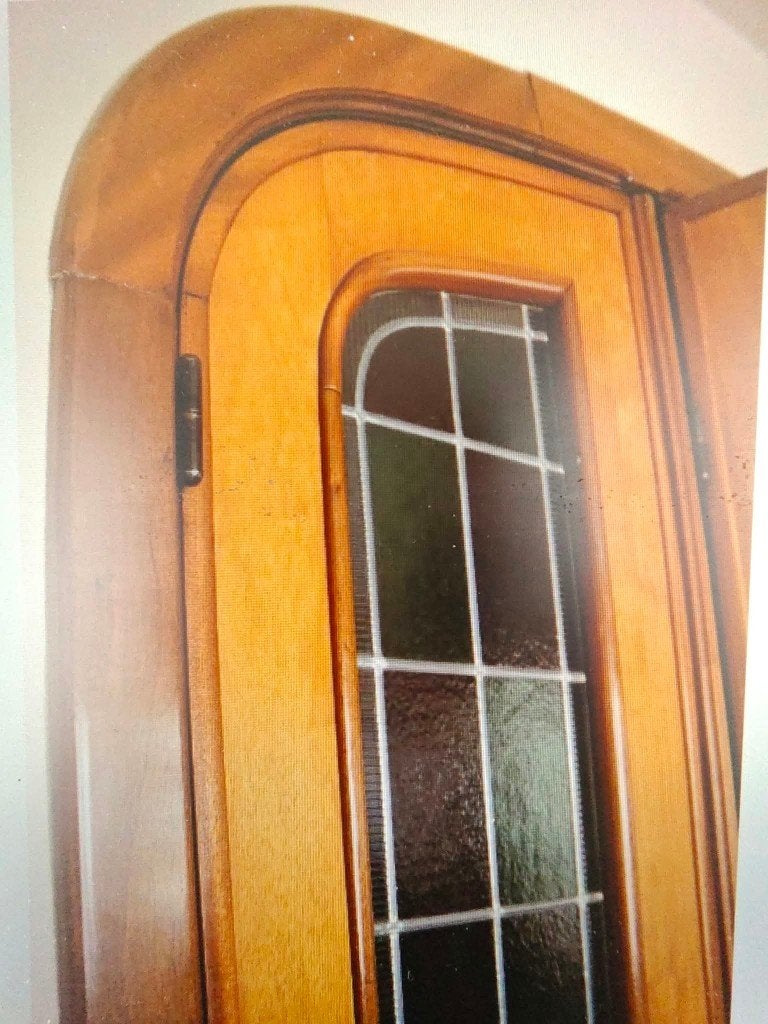 Set van 6 klassieke houten binnendeuren met glas-in-lood, Ophalen, Gebruikt, 120 cm of meer, Binnendeur