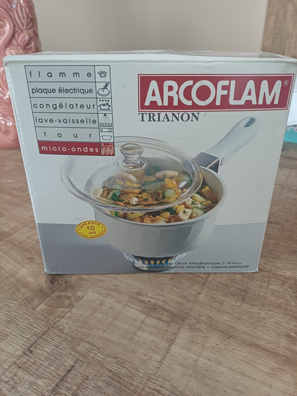 Arcoflam Trianon Vitro-keramische Steelpan met Deksel 14cm, Huis en Inrichting, Nieuw, Met deksel, Ophalen of Verzenden, Kookpan