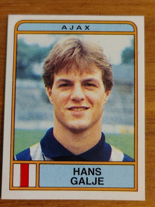Panini 1984 - Ajax - Hans Galje - #8 - ongebruikt, Verzenden, Zo goed als nieuw, Plaatje