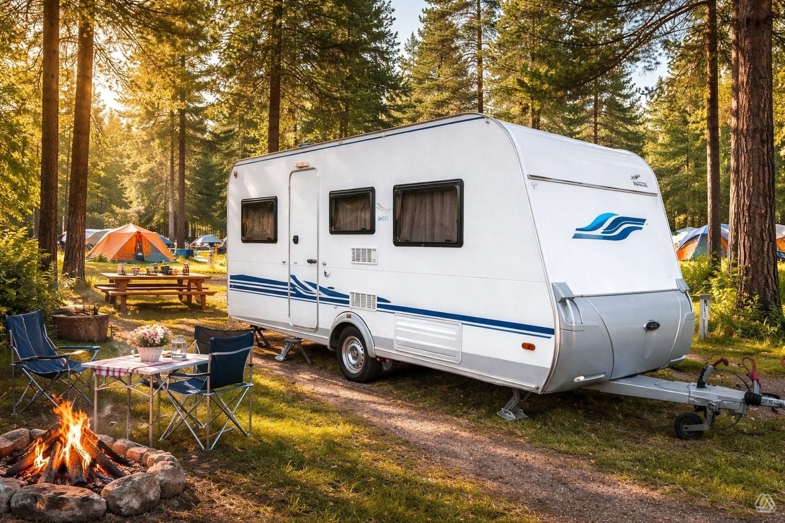 Wilk S3 530 Caravan te koop Comfortabel en mover en schotel, Caravans en Kamperen, Rondzit, Particulier, Schokbreker, 5 tot 6 meter