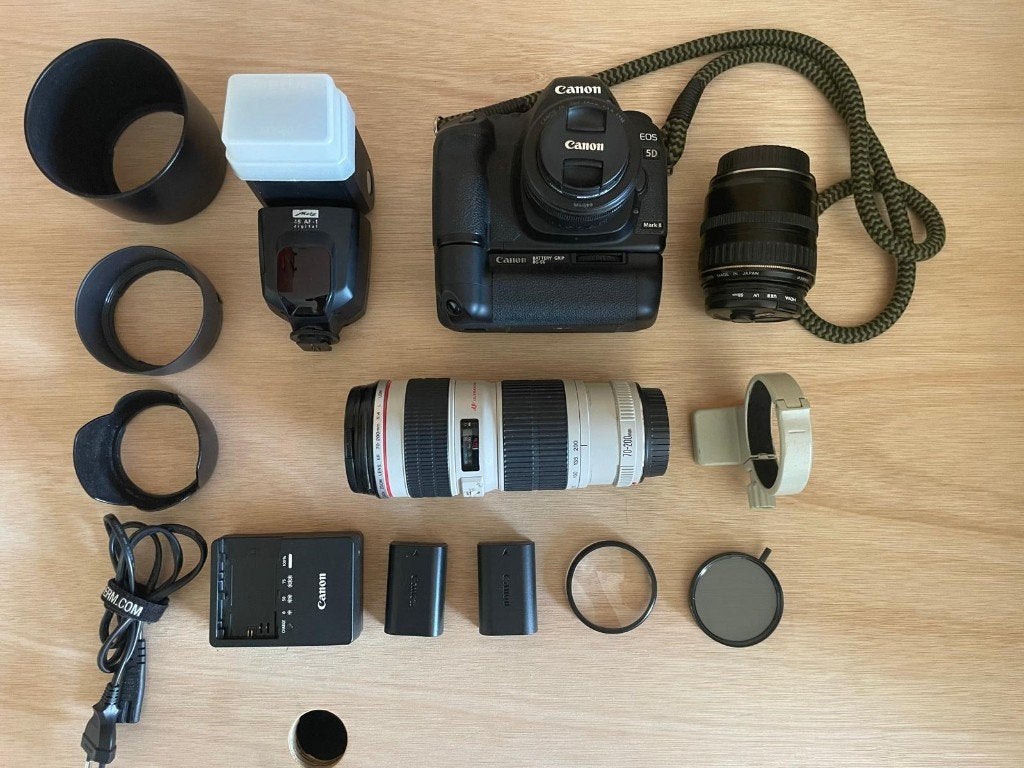 Canon EOS 5D M2 set, Gebruikt, Spiegelreflex, Canon, 21 megapixels