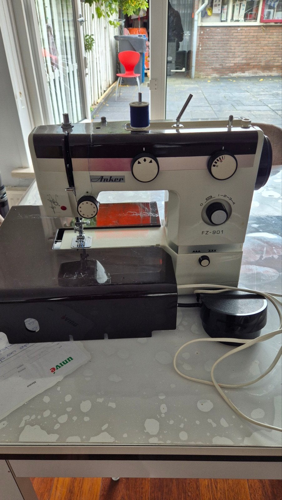 Anker FZ-901 Naaimachine - Vintage en Functioneel, Hobby en Vrije tijd, Ophalen of Verzenden, Gebruikt, Naaimachine, Overige merken