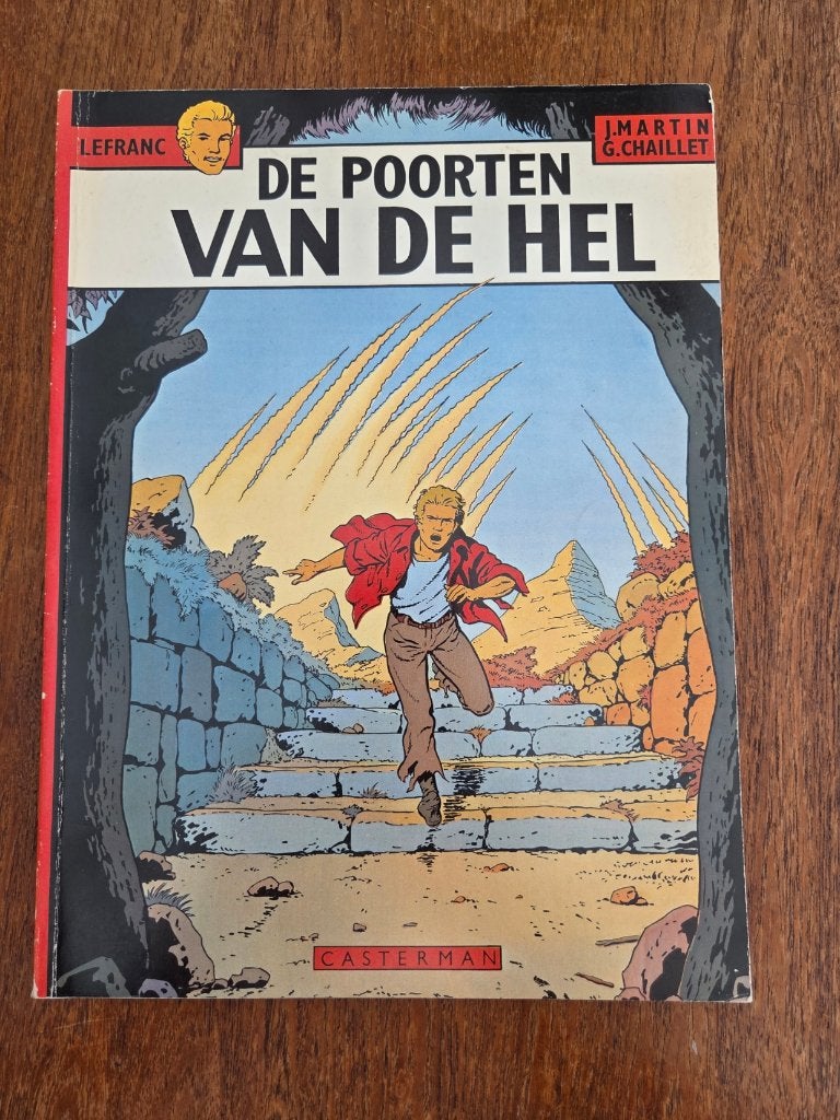 Lefranc  - De Poorten van de hel, Gelezen, Eén stripboek, Ophalen of Verzenden, Jacques Martin