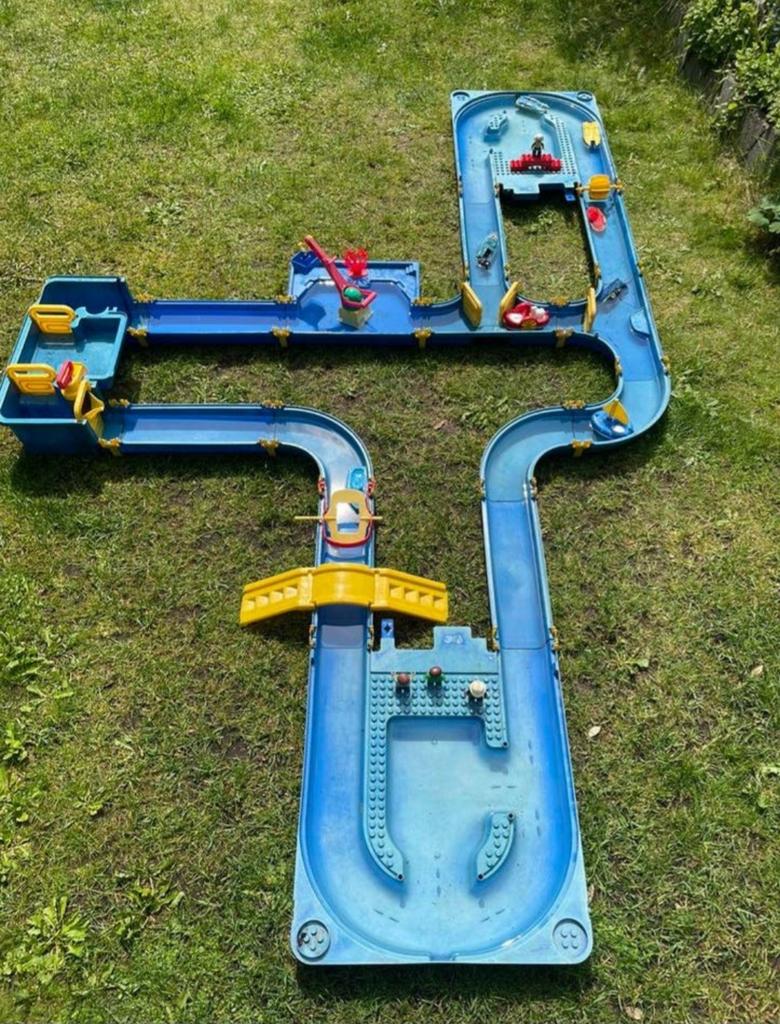 Aquaplay waterbaan met boten en accessoires, Kinderen en Baby's, Speelgoed | Buiten | Los speelgoed, Gebruikt, Ophalen of Verzenden