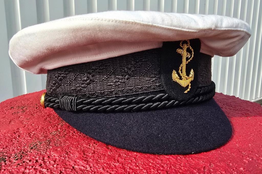 Marine Officier Pet - Kapiteins Pet, Ophalen of Verzenden, Gedragen, Onbekend, Pet