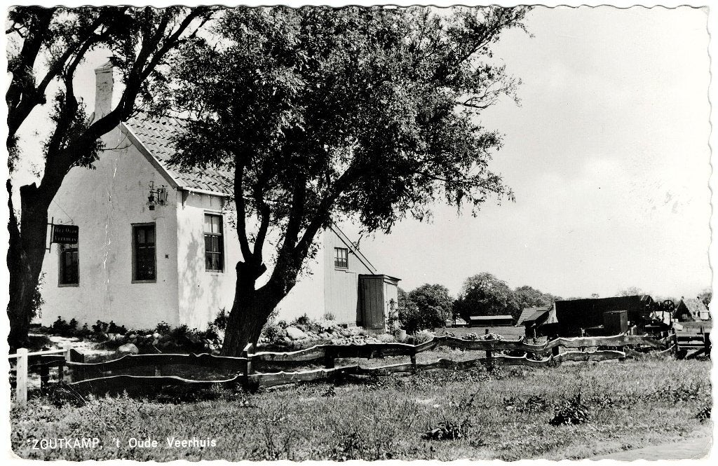 Zoutkamp (gr), 't oude veerhuis, gelopen uitgave zant, Verzenden, 1940 tot 1960, Gelopen, Groningen