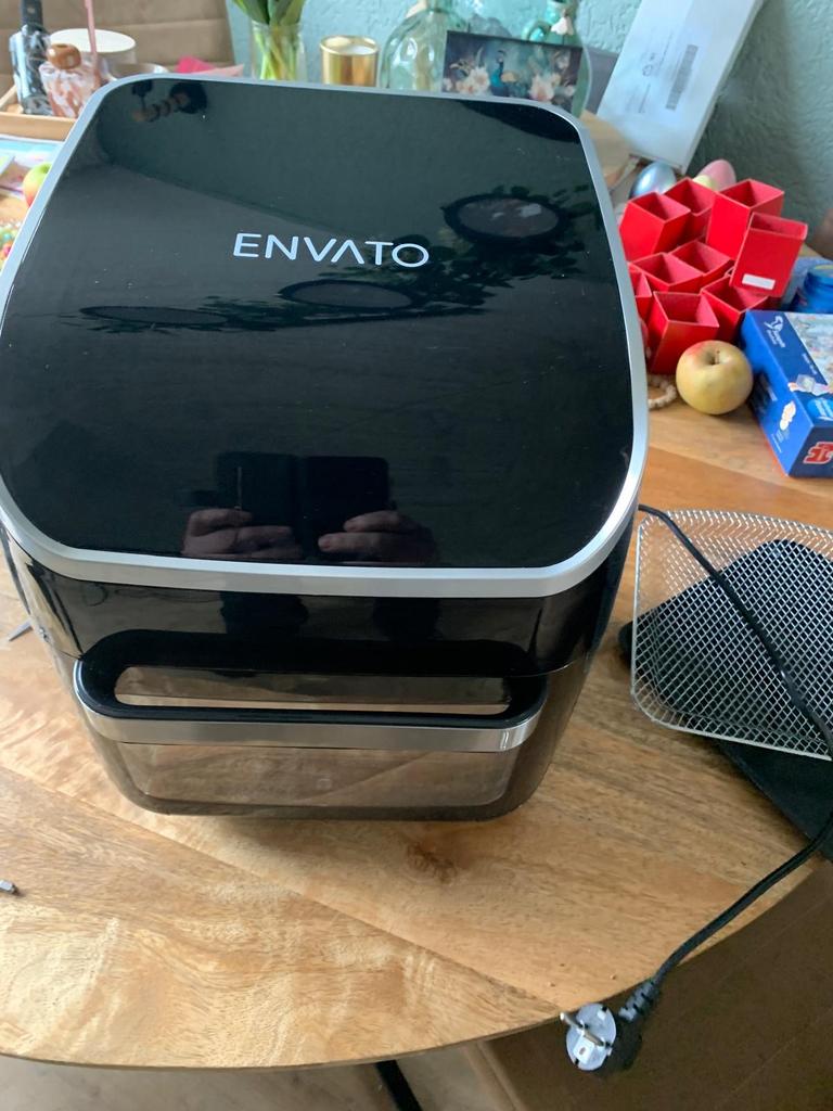 Envato AF001 Airfryer 12L - Zo goed als nieuw, Witgoed en Apparatuur, Airfryers, Ophalen, Zo goed als nieuw, Airfryer, 1500 gram of meer