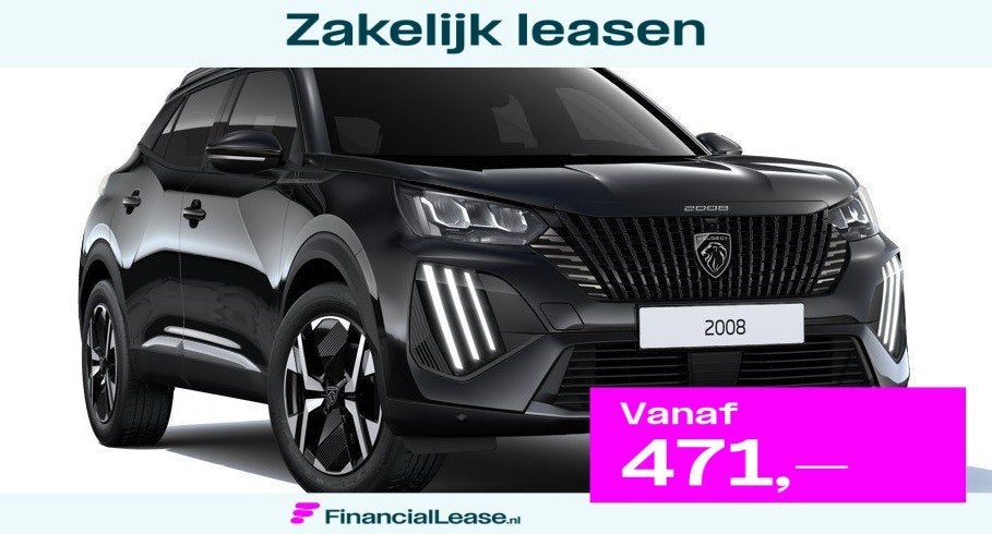 Peugeot 2008 1.2 Hybrid 145 Allure DIRECT RIJDEN - 360 VISIO, Stof, 1199 cc, Zwart, Bedrijf