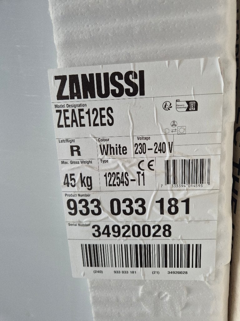 nieuwe zanussi koelkast met vriesvakje, Ophalen, 150 tot 200 liter, 120 tot 140 cm, Nieuw
