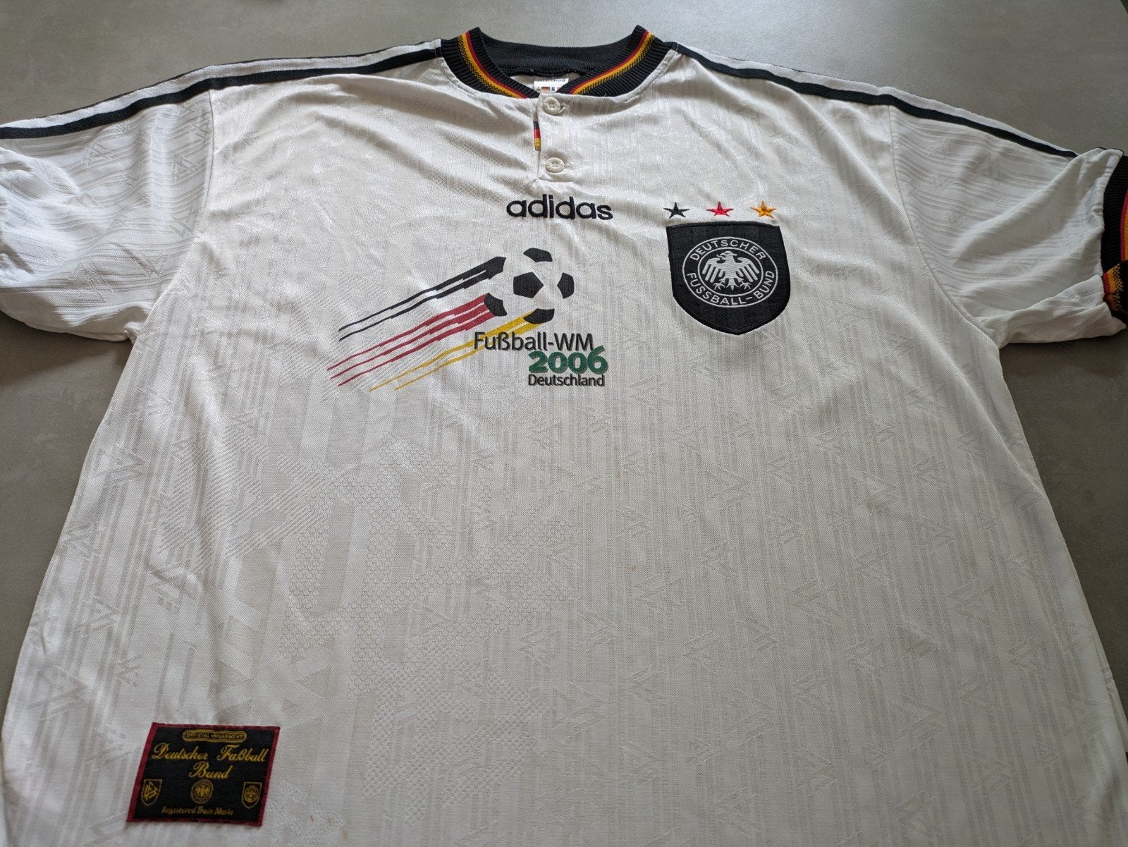 Voetbalshirt Duitsland vintage shirt 1996 Zeer Mooi, Sport en Fitness, Voetbal, Groter dan maat XL, Ophalen of Verzenden, Zo goed als nieuw