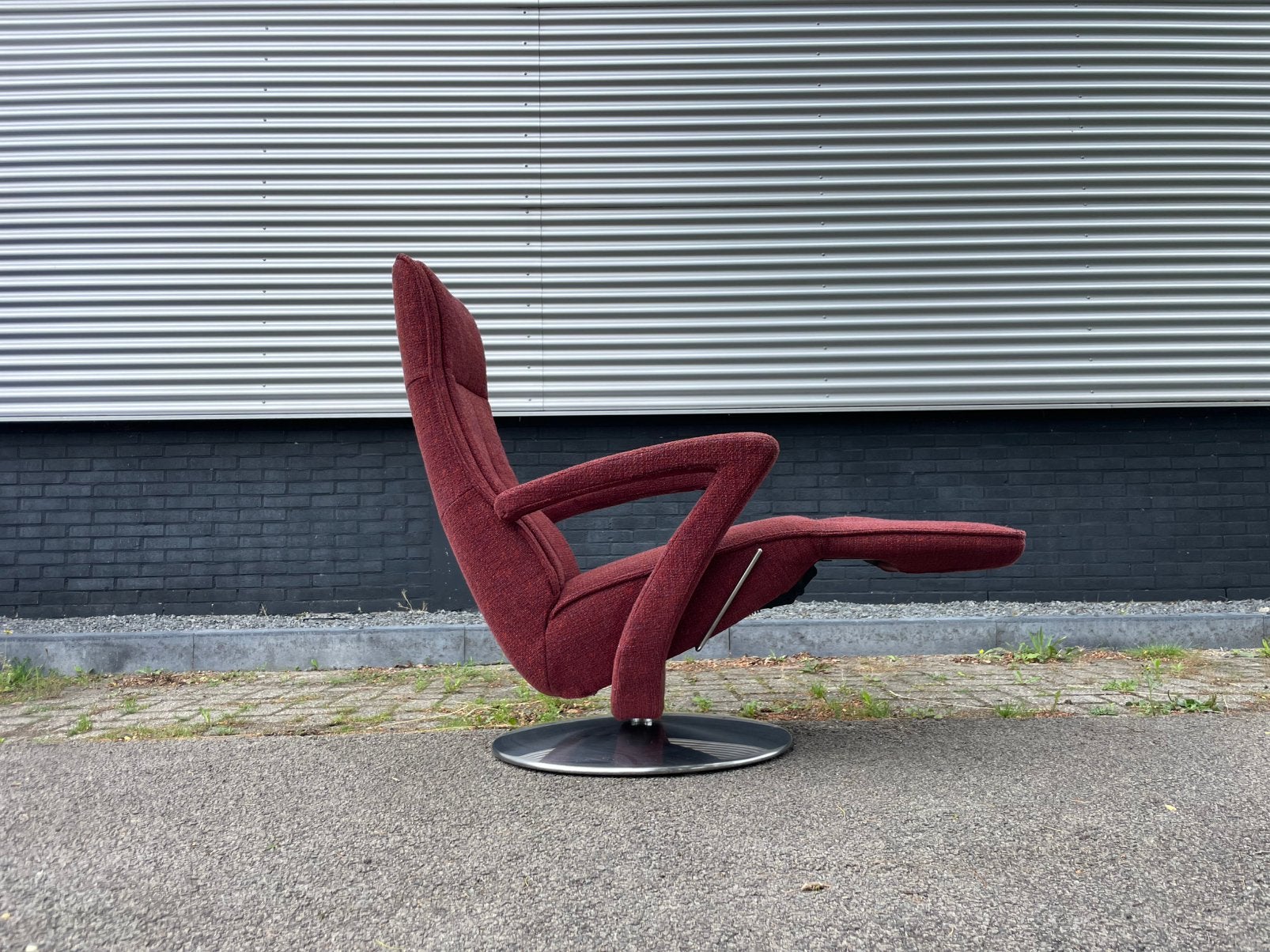 Nette rode stoffen de toekomst relax fauteuil elegant model, Minder dan 75 cm, Ophalen of Verzenden, 50 tot 75 cm, A
