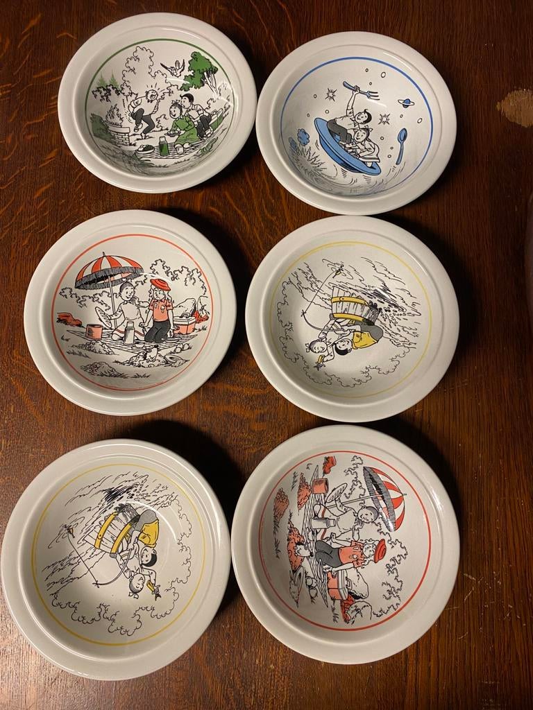 Suske en wiske schaaltjes 6 stuks, Verzamelen, Ophalen of Verzenden, Suske en Wiske, Zo goed als nieuw, Gebruiksvoorwerp