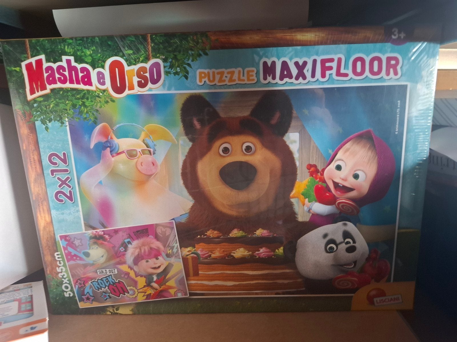 Masha en de Beer Maxi Floor Puzzel 2x12 stukjes, Kinderen en Baby's, 2 tot 4 jaar, 10 tot 50 stukjes, Nieuw, Ophalen of Verzenden
