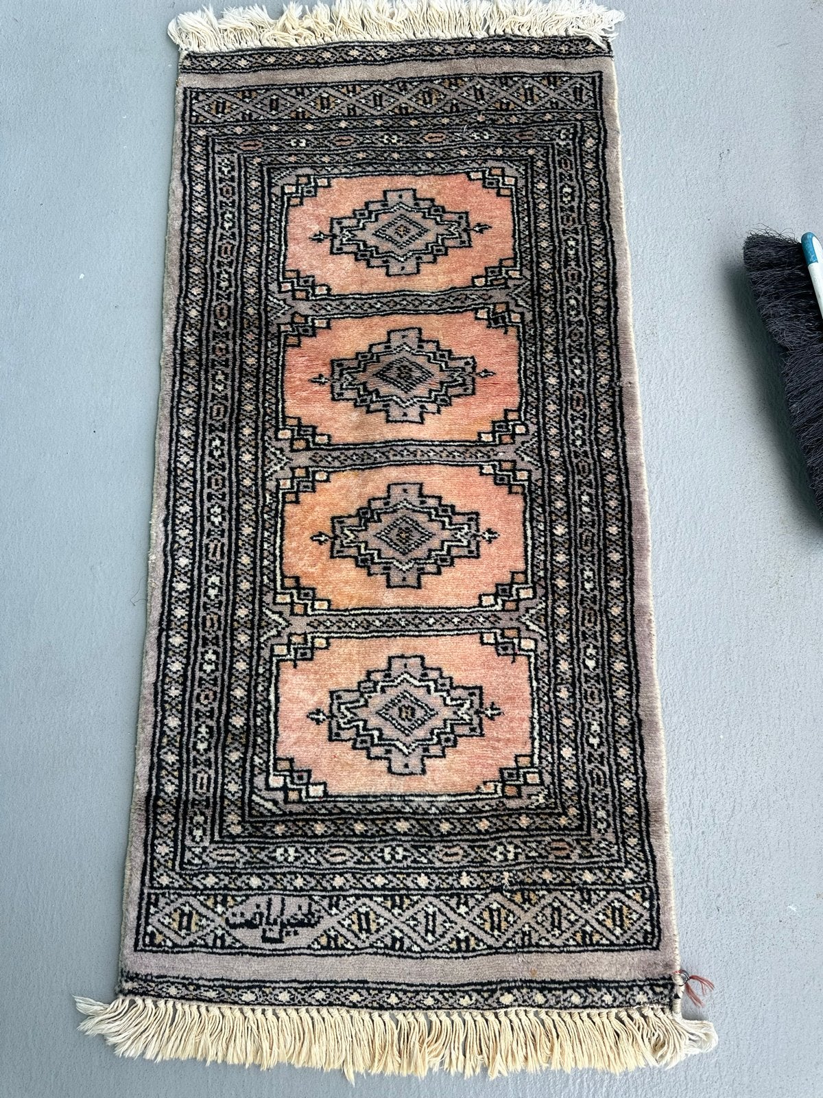 Vintage Perzisch tapijt - Handgeknoopt loper, Minder dan 50 cm, 100 tot 150 cm, Ophalen of Verzenden, Zo goed als nieuw