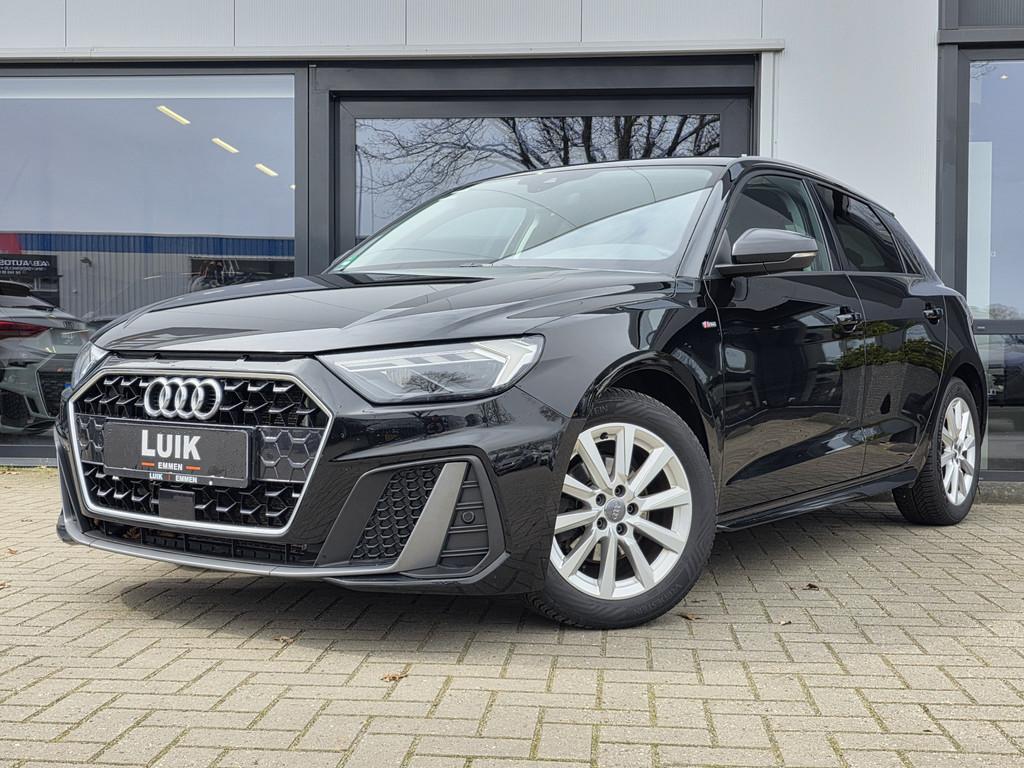 Audi A1 Sportback 30 TFSI Advanced + LED + CRUISE + S-LINE +, Auto's, Audi, Stof, Zwart, 116 pk, Zwart