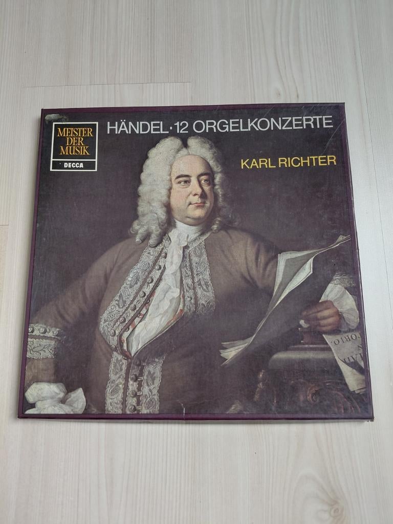 Karl Richter |  Georg Friedrich Händel, 12 orgelkonzerte, Kamermuziek, Ophalen of Verzenden, Zo goed als nieuw, 12 inch