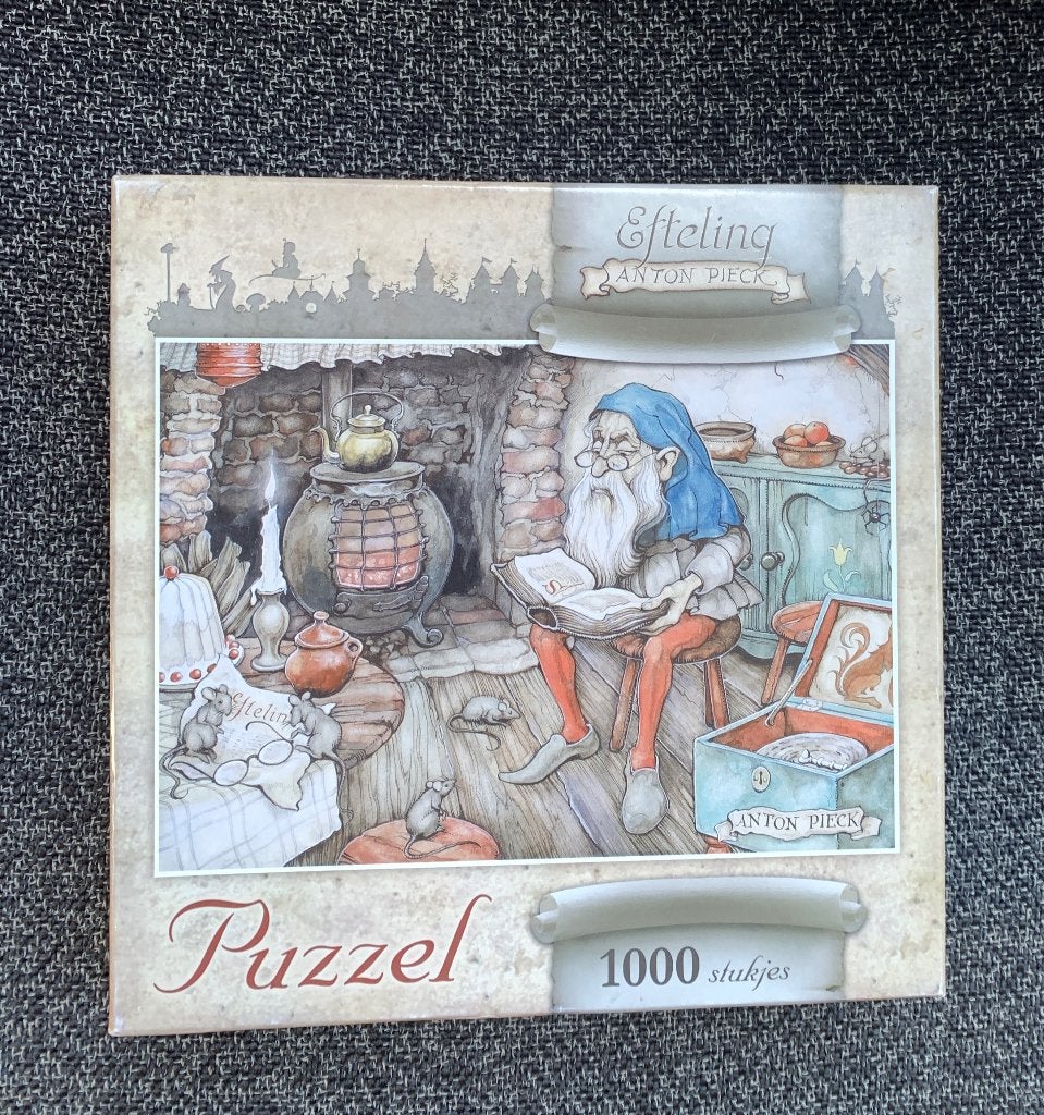 Puzzel Efteling anton pieck 1000 stukjes, Hobby en Vrije tijd, Ophalen of Verzenden, 500 t/m 1500 stukjes, Gebruikt