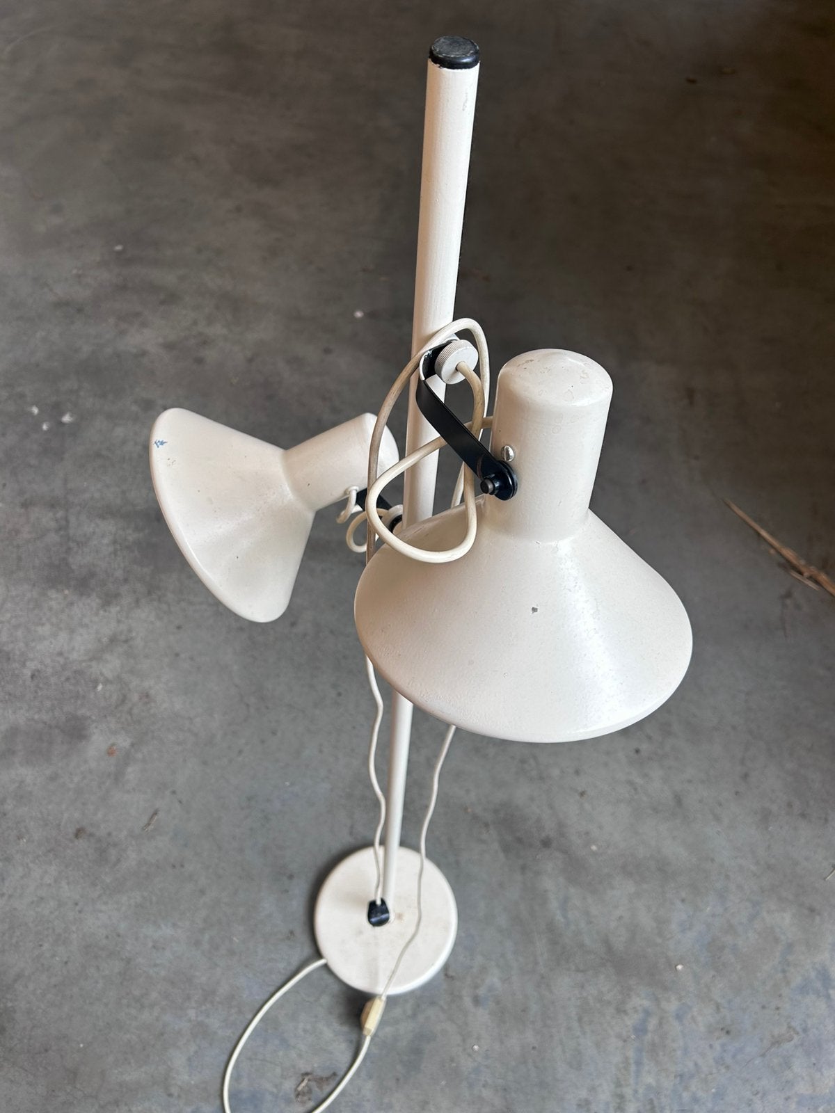 Vintage Anvia vloerlamp lamp staande wit, Ophalen, Gebruikt, 150 tot 200 cm