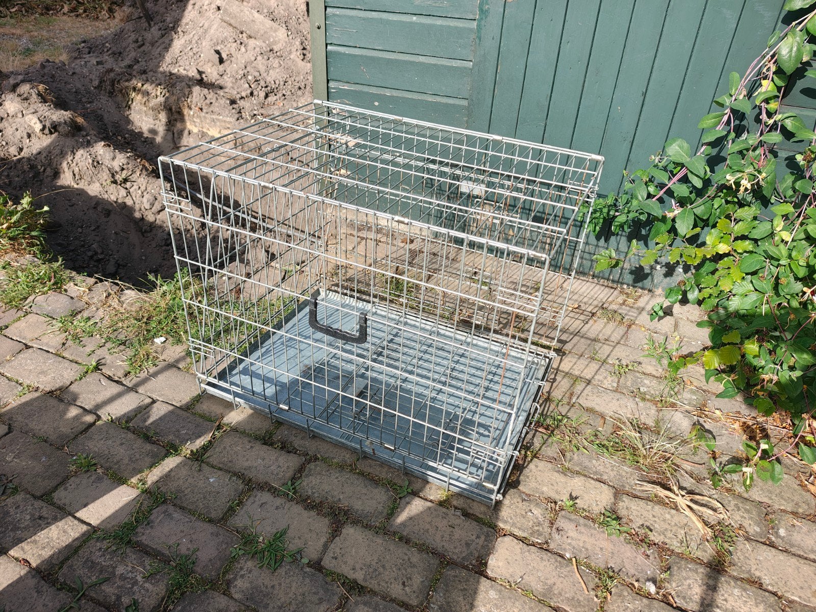 Nette opklapbare hondenbench met uitneembare tray.  60x75, Dieren en Toebehoren, Ophalen of Verzenden, Zo goed als nieuw