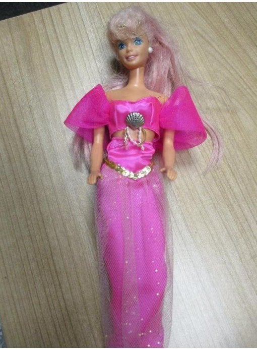 VINTAGE 1975 BARBIE FOUNTAIN MERMAID, Verzenden, Zo goed als nieuw, Fashion Doll