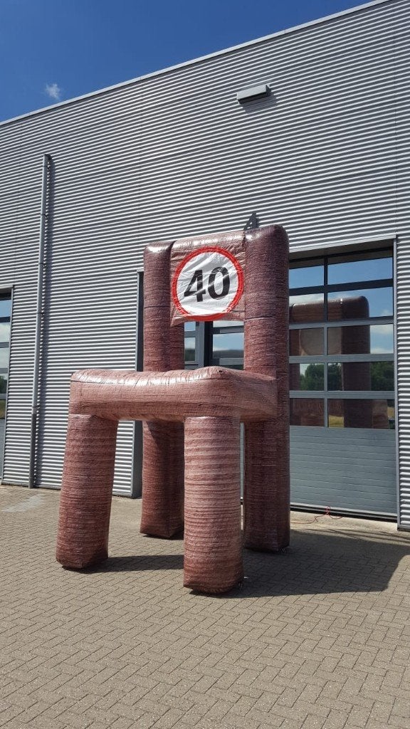 Opblaasbare Stoel, 40 jaar, Oldenzaal, De Lutte, Losser, Hobby en Vrije tijd, Ophalen, Nieuw, Verjaardag