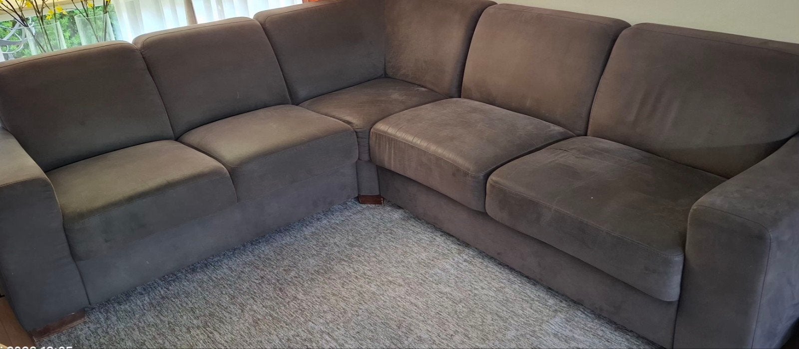 Grote hoekbank, Ophalen, 250 tot 300 cm, Gebruikt, Modern, Functioneel
