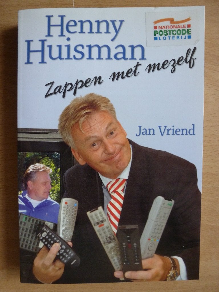 Boek - Henny Huisman - Zappen met mezelf - Jan Vriend, Ophalen of Verzenden, Zo goed als nieuw, Personen