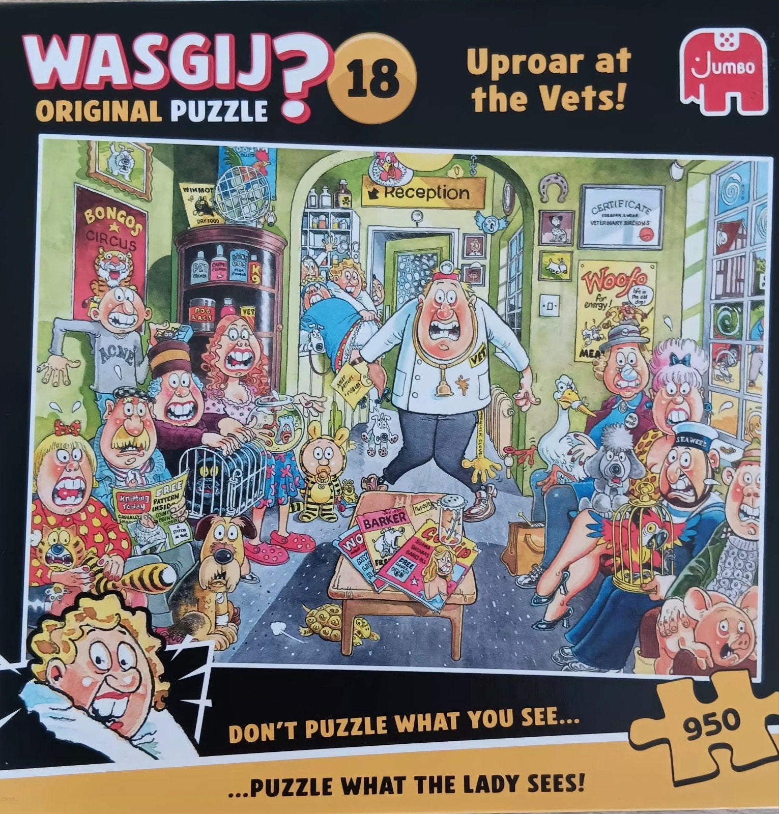 Wasgij puzzel 950 stukjes. Original 18, Ophalen of Verzenden, 500 t/m 1500 stukjes, Zo goed als nieuw