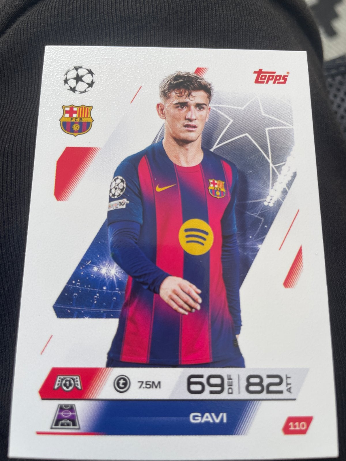Topps Match Attax Gavi FC Barcelona Champions League, Verzenden, Zo goed als nieuw, Losse kaart