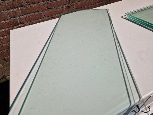 schappen van gehard glas, 3 stuks, Ophalen of Verzenden, 'T Olde Gre-j, Info@toldegrej.nl, Endepoelstraat 20f Didam