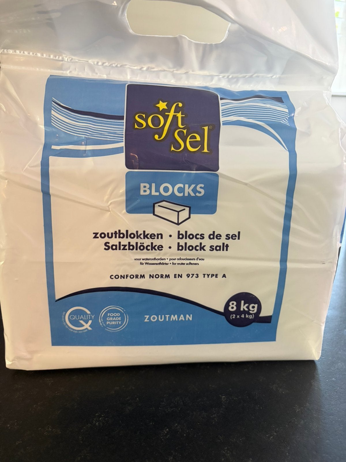 30x Softcell zoutblokken voor Aquacell waterontharder, Witgoed en Apparatuur, Waterontharders, Ophalen, Nieuw, Waterontharder met zout
