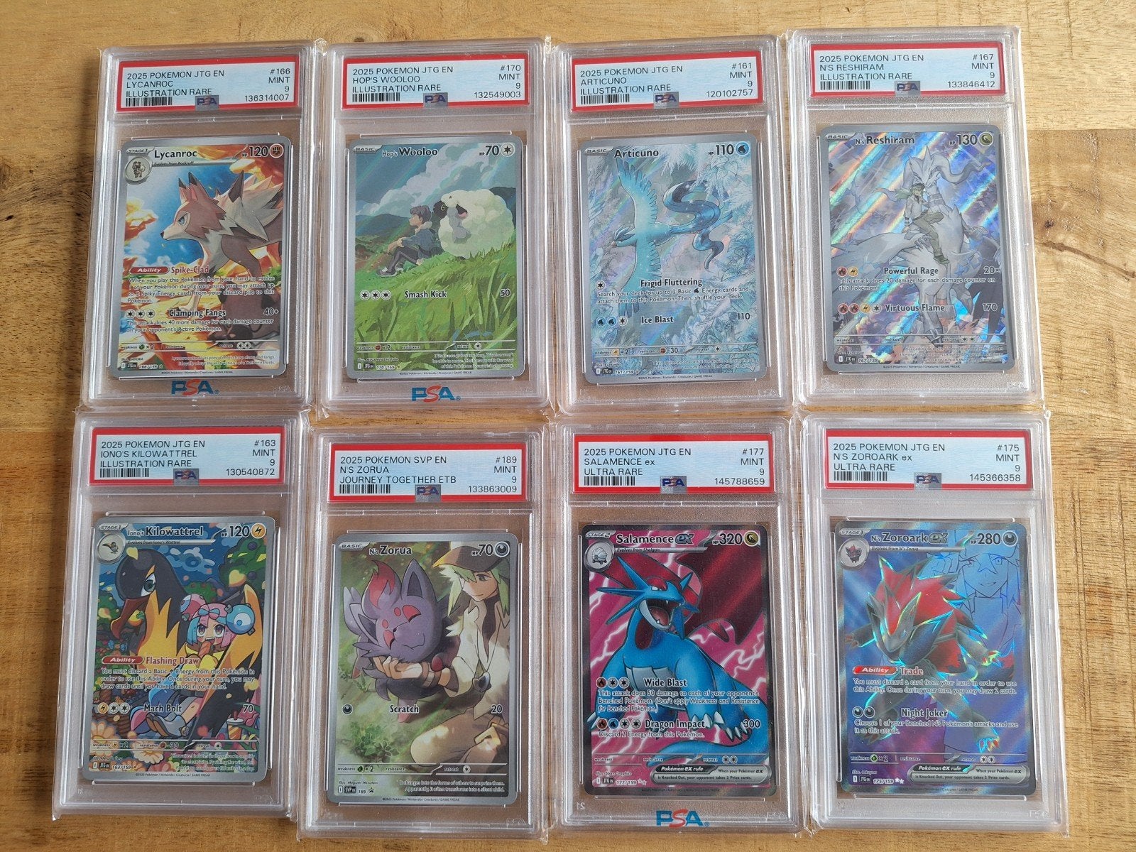 Pokemon JTG PSA 9 Graded., Ophalen of Verzenden, Nieuw, Meerdere kaarten